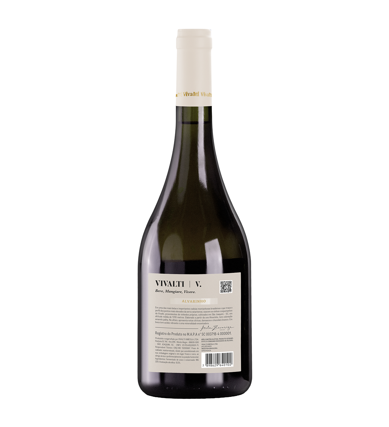 Detalhe do vinho Alvarinho Vivalti